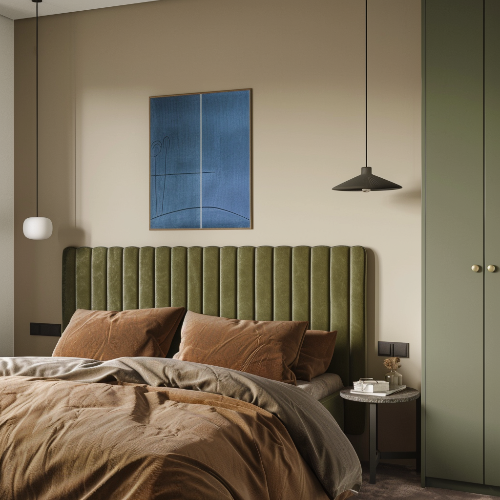 Nieuwbouw interieur - serene slaapkamer